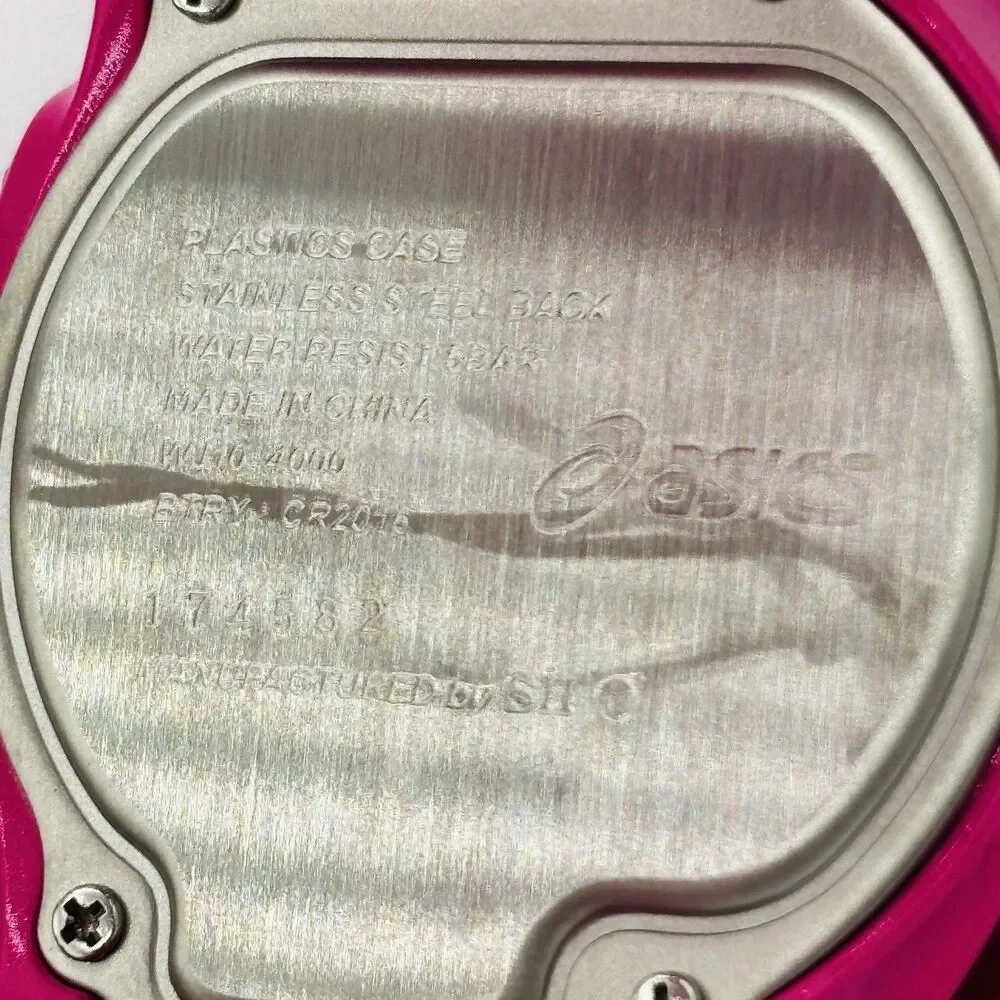 Asics WJ11-4000 Digital Sports Watch Pink NOB